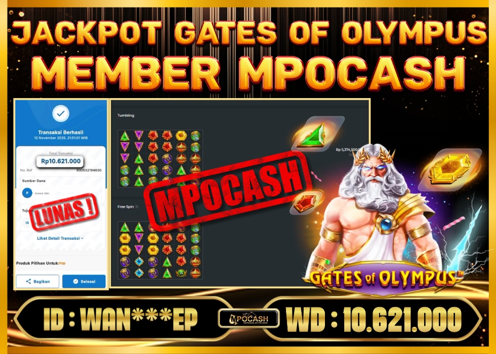 MPOCASH JACKPOT GATES OF OLYMPUS